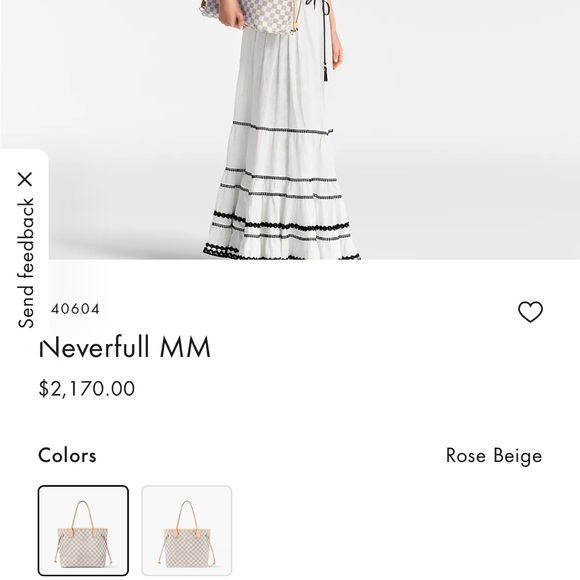 LV Neverfull PM in Damier Azure Pattern - Picture 12 of 12